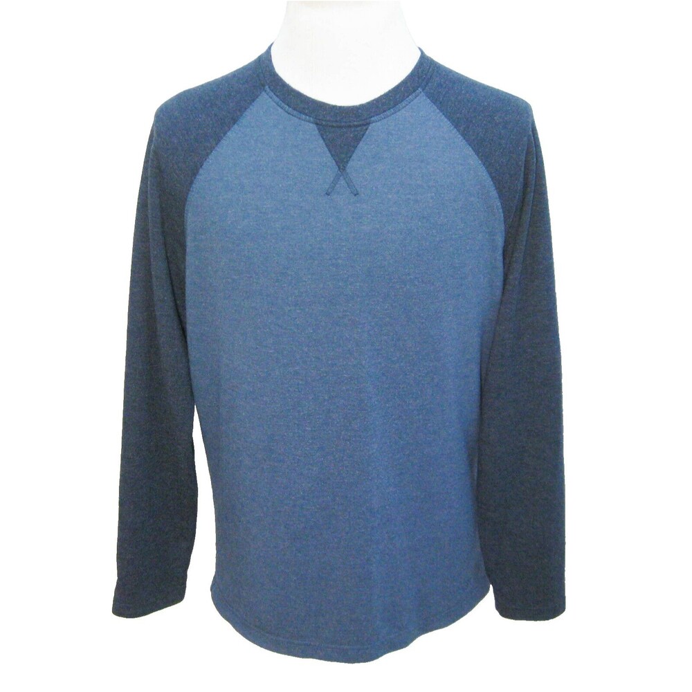 ORVIS Men's (Size Medium) Blue Long Sleeve Sweatshirt Sweat Shirt Rayon Top
